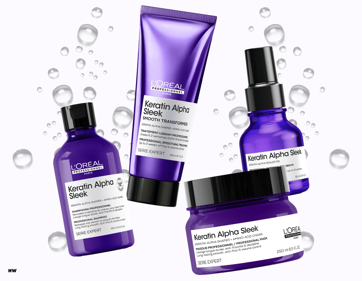 NIEUW: L’Oréal Professionnel Keratin Alpha Sleek: langdurig glad haar zonder pluis - Hairwebshop