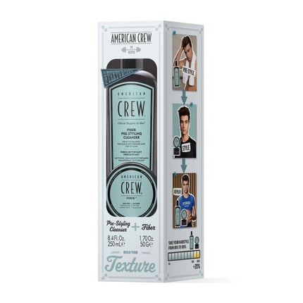 American Crew Fiber Pre - Styling Duo Giftset 250ml+50gr kopen bij Hairwebshop
