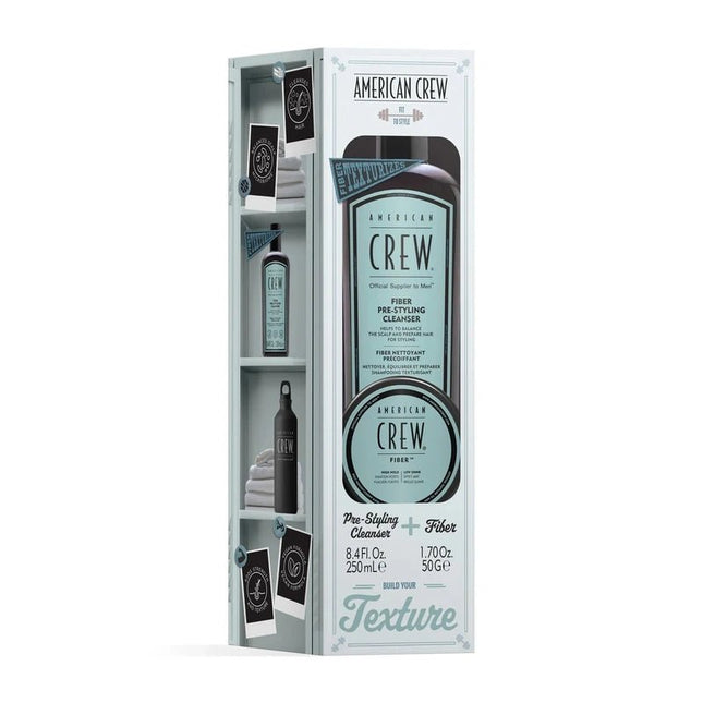 American Crew Fiber Pre - Styling Duo Giftset 250ml+50gr kopen bij Hairwebshop