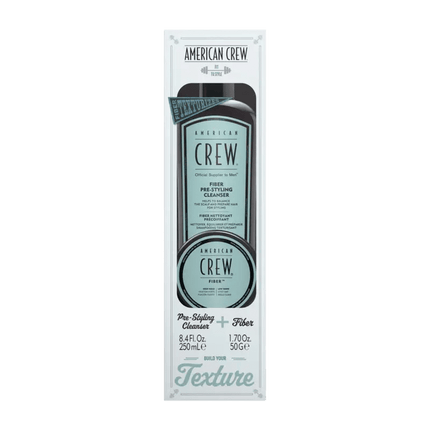 American Crew Fiber Pre - Styling Duo Giftset 250ml+50gr kopen bij Hairwebshop