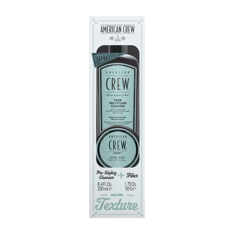 American Crew Fiber Pre - Styling Duo Giftset 250ml+50gr kopen bij Hairwebshop