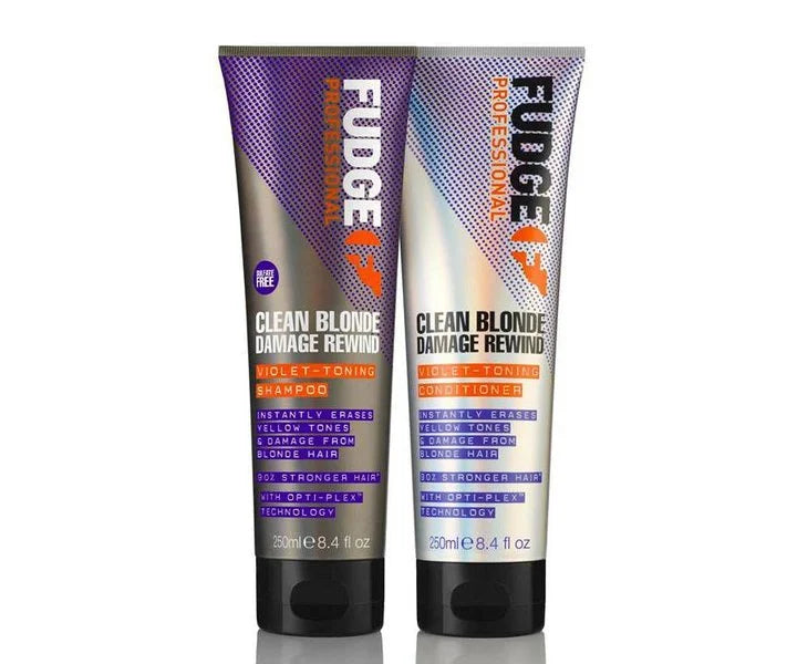 Fudge Fudge Clean Blonde Damage Rewind Violet Duo Set