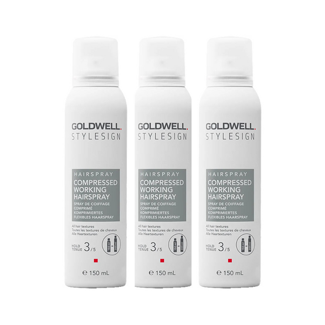 Goldwell Goldwell Compressed Working Hairspray Triple Set