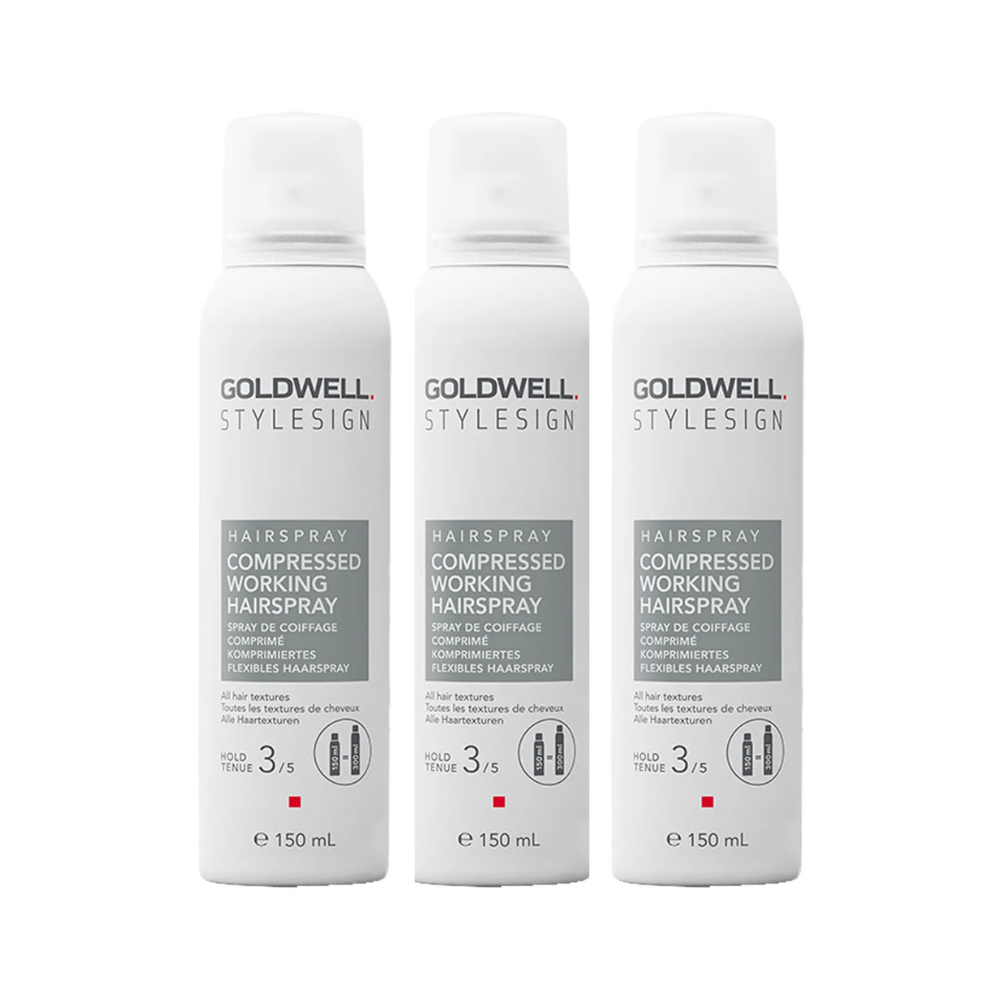 Goldwell Goldwell Compressed Working Hairspray Triple Set