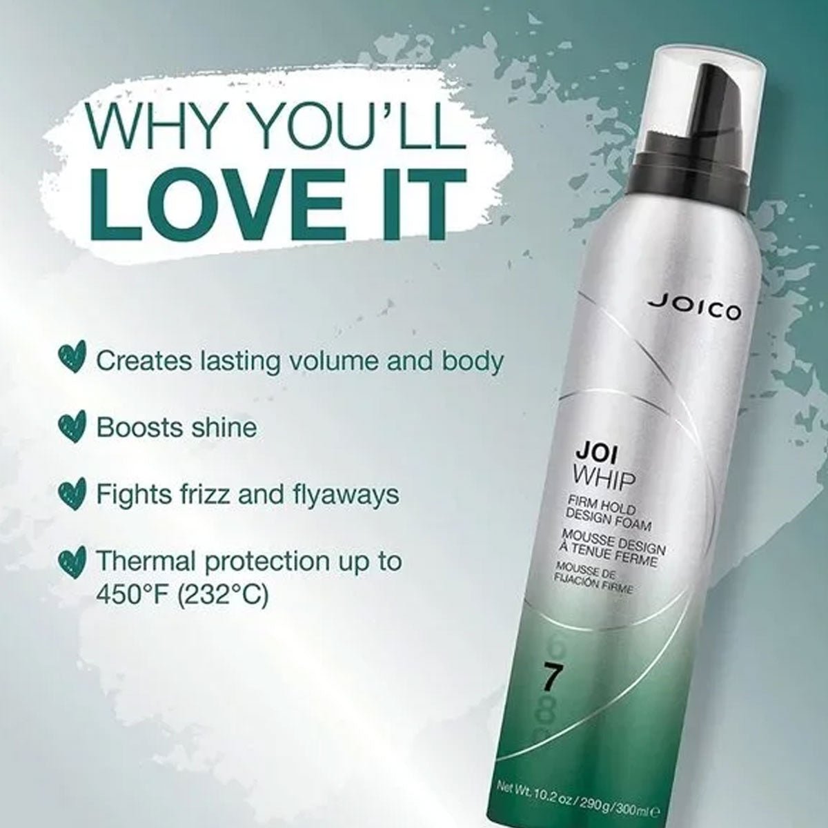Joico JoiWhip Firm-Hold Foam 300ml kopen bij Hairwebshop