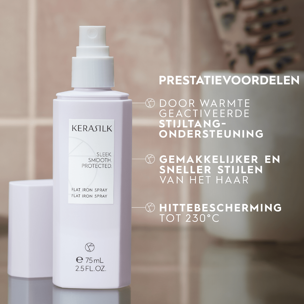 Kerasilk Flat Iron Spray 75ml kopen bij Hairwebshop