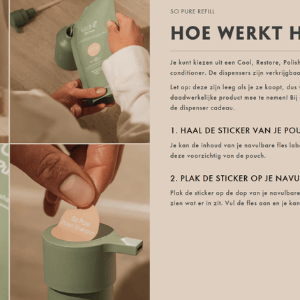 Keune So Pure Navulbare Fles 1000ml kopen bij Hairwebshop