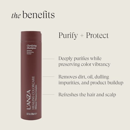 LANZA Healing Colorcare Clarifying Shampoo 300ml kopen bij Hairwebshop