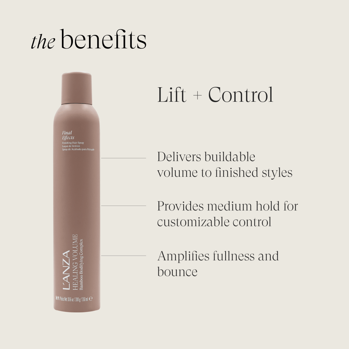 LANZA Healing Volume Final Effects 350ml kopen bij Hairwebshop