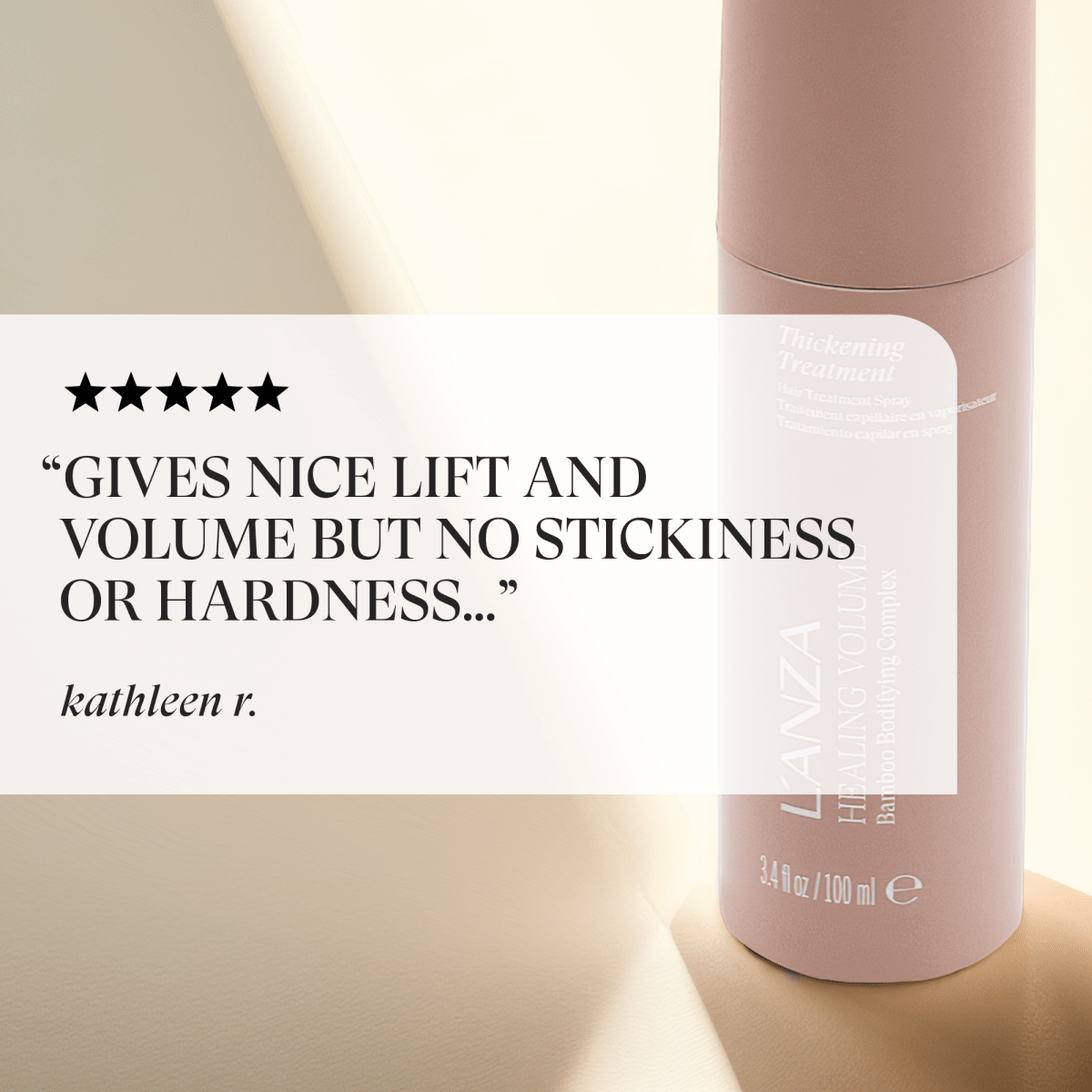 LANZA Healing Volume Thickening Treatment 100ml kopen bij Hairwebshop