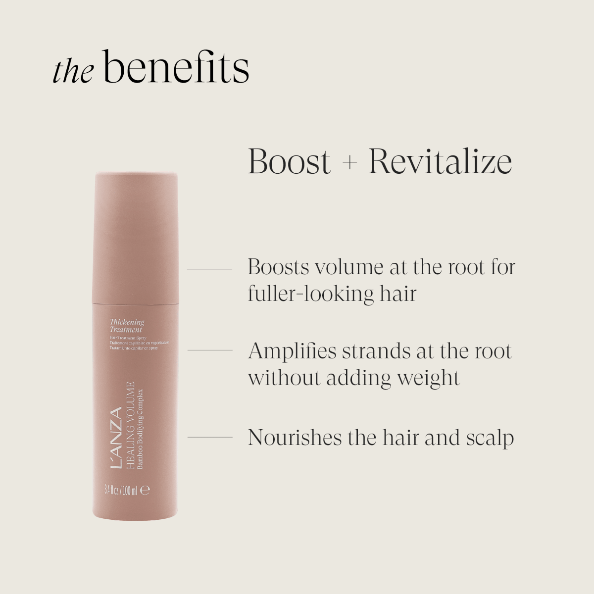 LANZA Healing Volume Thickening Treatment 100ml kopen bij Hairwebshop