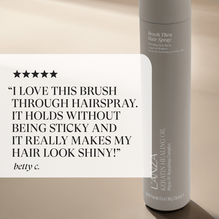 LANZA Keratin Healing Oil Brush Thru Spray 350ml kopen bij Hairwebshop