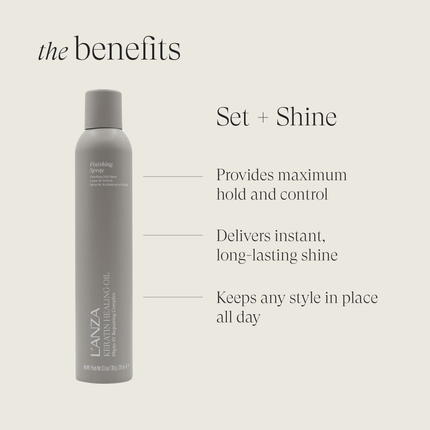 LANZA Keratin Healing Oil Finishing Spray 350ml kopen bij Hairwebshop