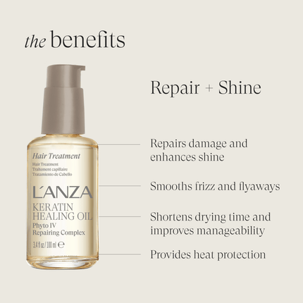 LANZA Keratin Healing Oil Hair Treatment 50ml kopen bij Hairwebshop