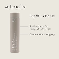 LANZA Keratin Healing Oil Shampoo 300ml kopen bij Hairwebshop