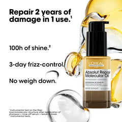 L'Oréal Absolut Repair Molecular Haarolie 30ml kopen bij Hairwebshop