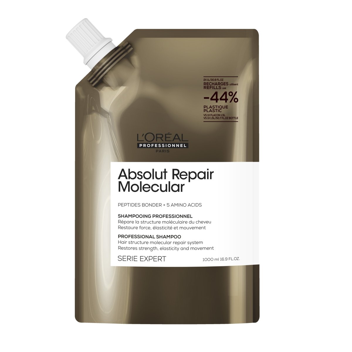 L'Oreal Absolut Repair Molecular Shampoo Refill 1000ml kopen bij Hairwebshop