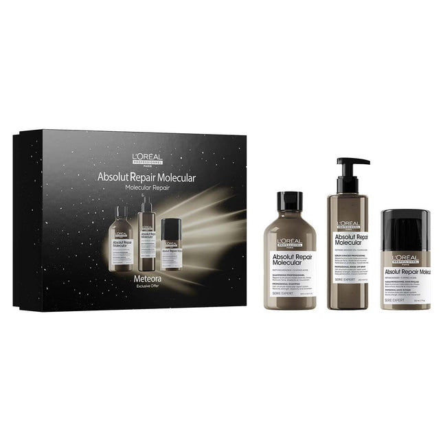 L'Oreal Absolut Repair Molecular Trio Gift Set 300+250+50ml kopen bij Hairwebshop