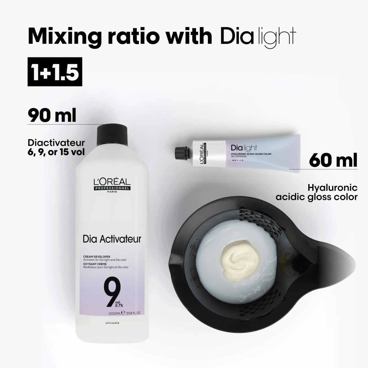 L'Oreal Dia Light - 60ml CLEAR kopen bij Hairwebshop