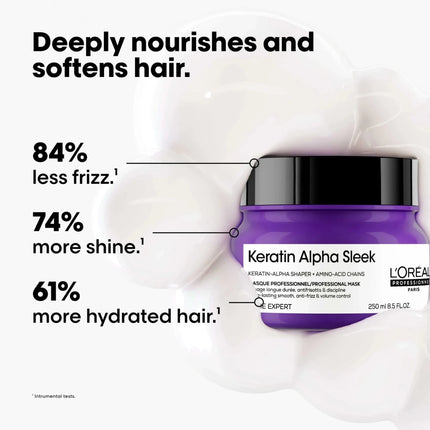 L'Oreal Keratin Alpha Sleek Masker 500ml kopen bij Hairwebshop