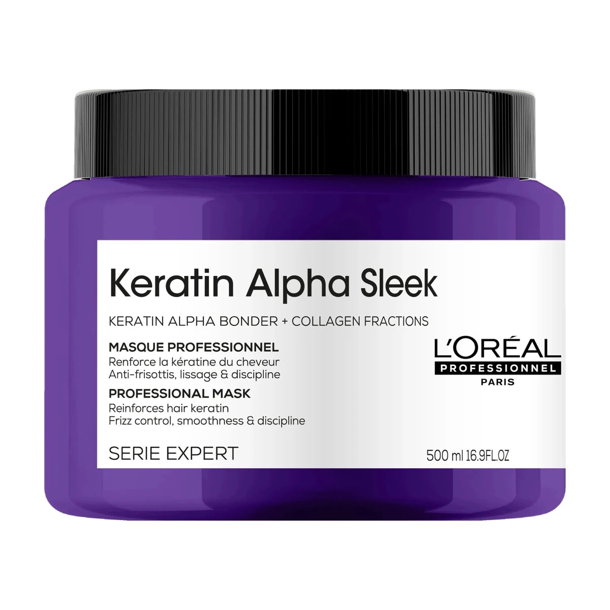 L'Oreal Keratin Alpha Sleek Masker 500ml kopen bij Hairwebshop