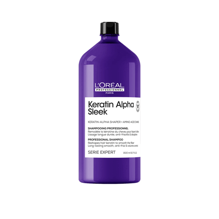 L'Oreal Keratin Alpha Sleek Shampoo 1500ml kopen bij Hairwebshop