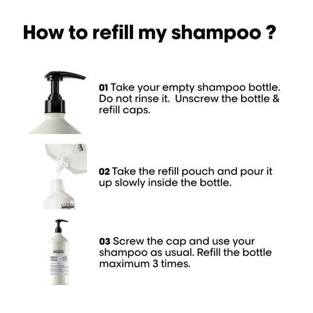L'Oreal Metal Detox Shampoo Refill 500ml kopen bij Hairwebshop