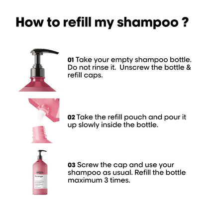 L'Oreal Pro Longer Shampoo Refill 1000ml kopen bij Hairwebshop