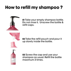 L'Oreal Pro Longer Shampoo Refill 1000ml kopen bij Hairwebshop
