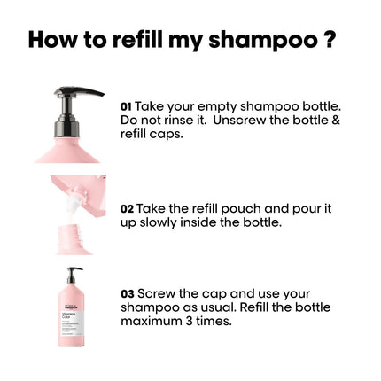 L'Oreal Vitamino Color Shampoo Refill 500ml kopen bij Hairwebshop