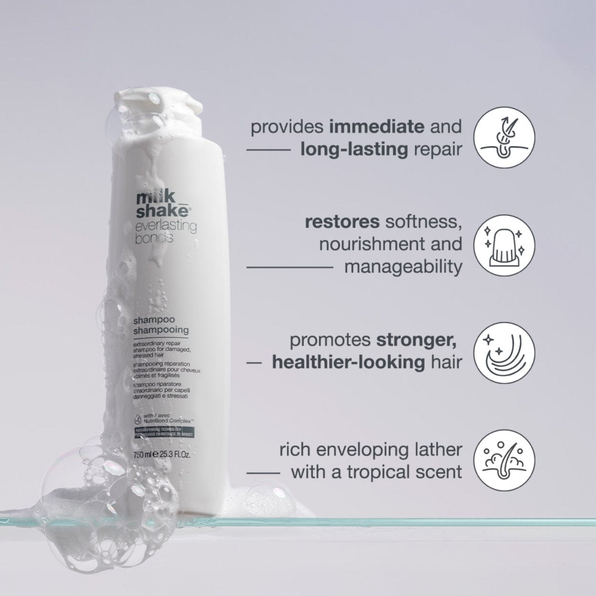 Milk Shake Everlasting Bonds Repair Shampoo 750ml kopen bij Hairwebshop