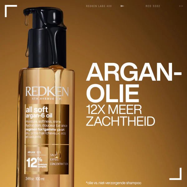Redken All Soft Argan - 6 Oil 100ml kopen bij Hairwebshop