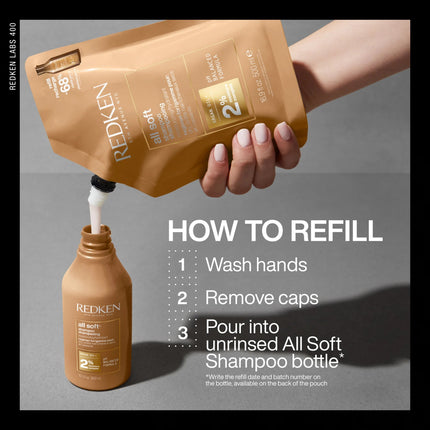 Redken All Soft Shampoo Refill - 500ml kopen bij Hairwebshop