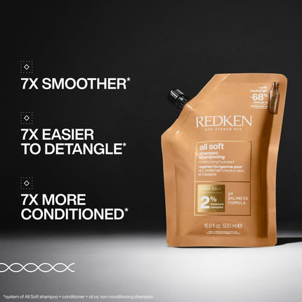 Redken All Soft Shampoo Refill - 500ml kopen bij Hairwebshop