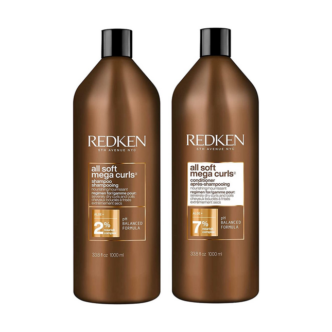 Redken Redken All Soft Mega Curls Liter Set