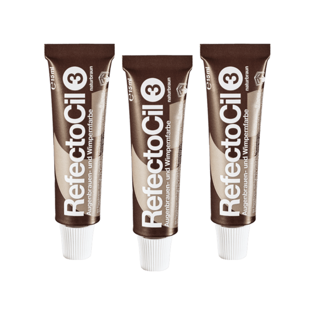 RefectoCil RefectoCil Wenkbrauw- en Wimperverf Bruin Triple Set
