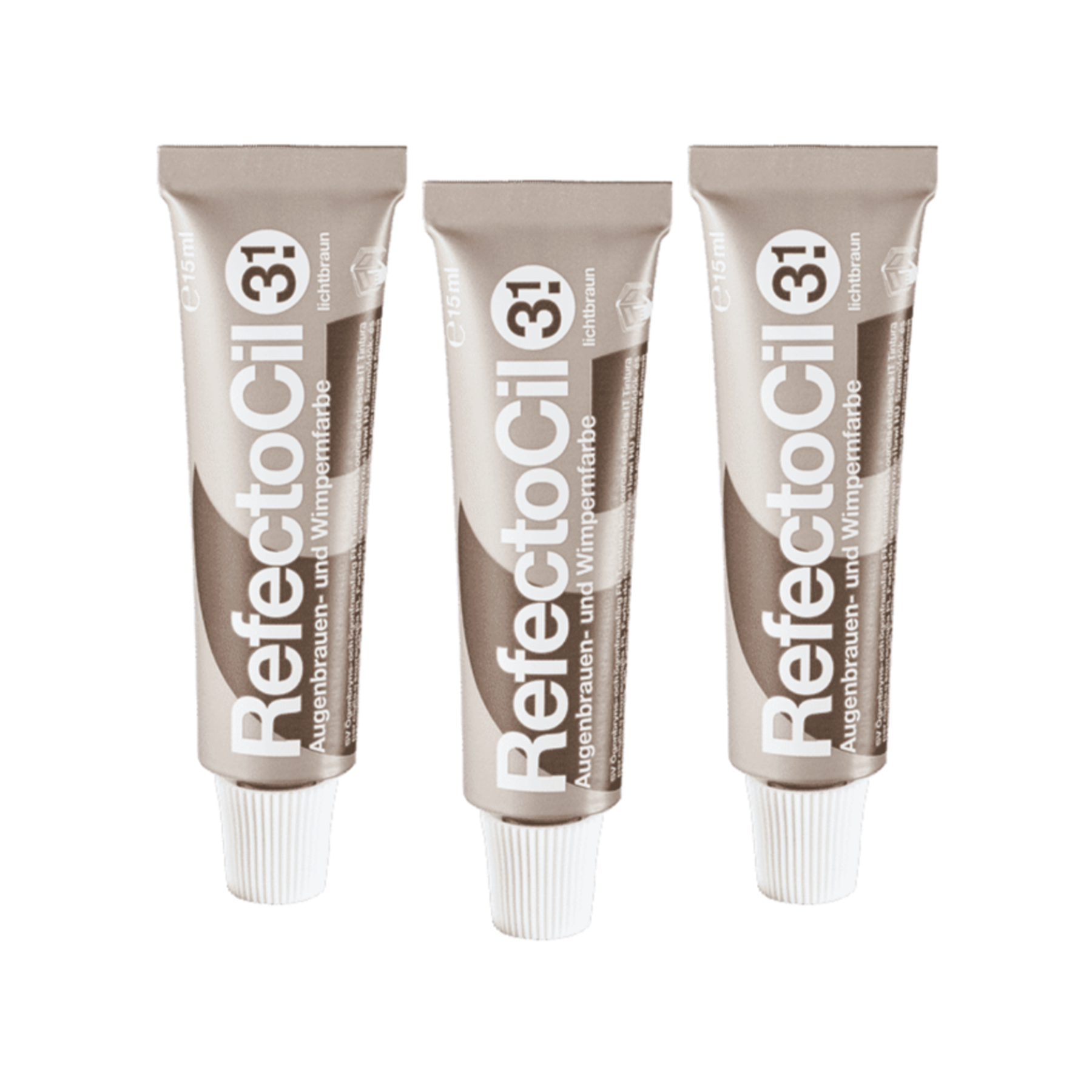 RefectoCil Wenkbrauw- en Wimperverf Licht Bruin Triple Set