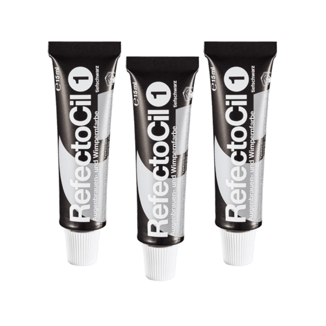 RefectoCil RefectoCil Wenkbrauw- en Wimperverf Zwart Triple Set