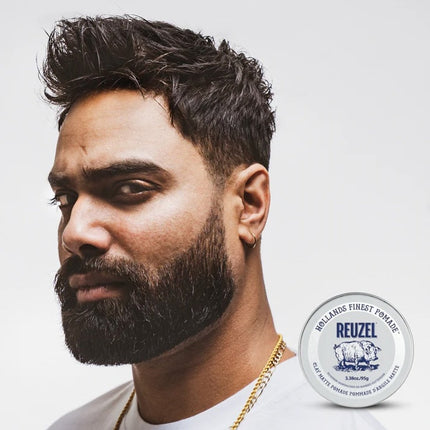 Reuzel Clay Matte Pomade 95g kopen bij Hairwebshop