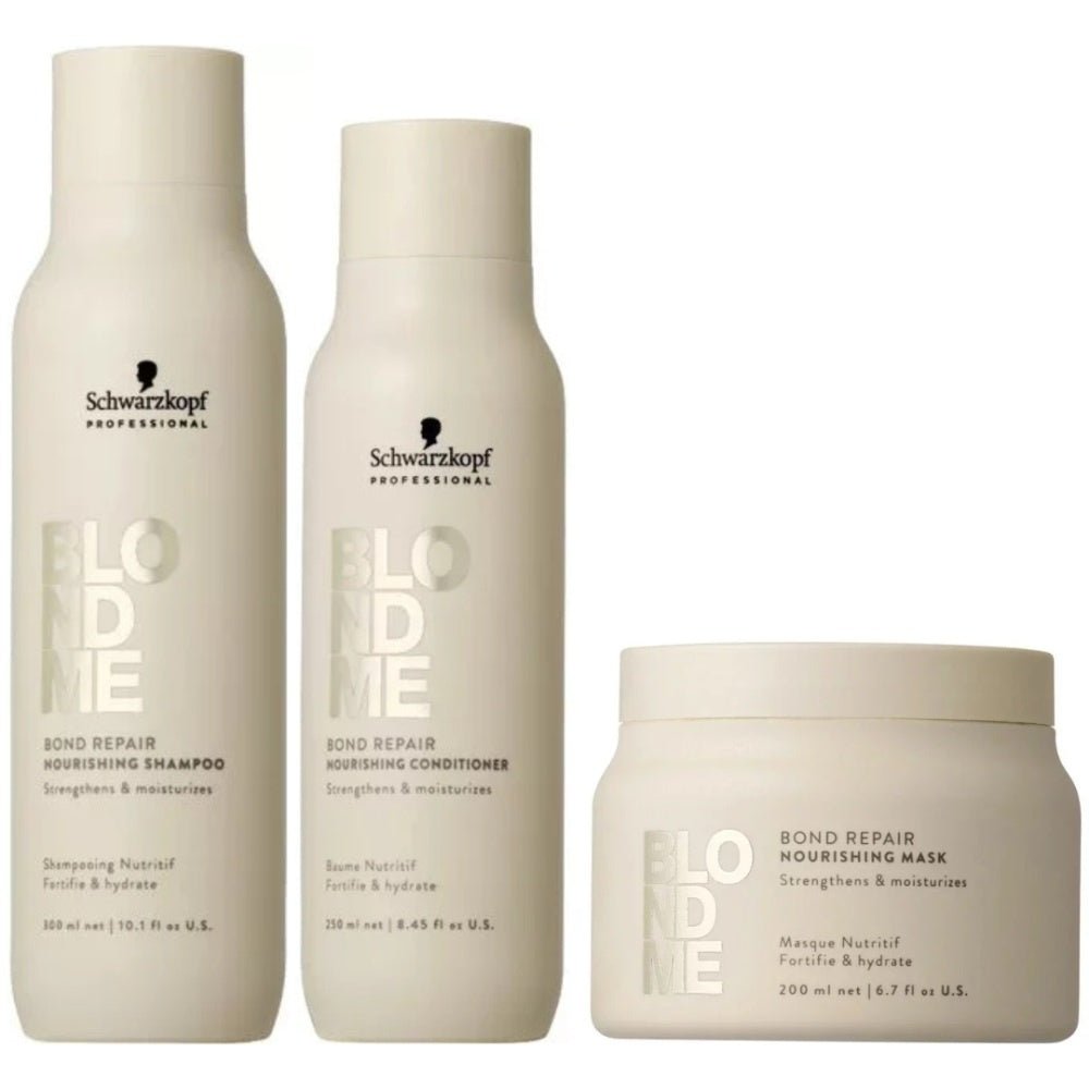Schwarzkopf BlondMe Bond Repair Nourishing XL Set 300+250+200ml kopen bij Hairwebshop