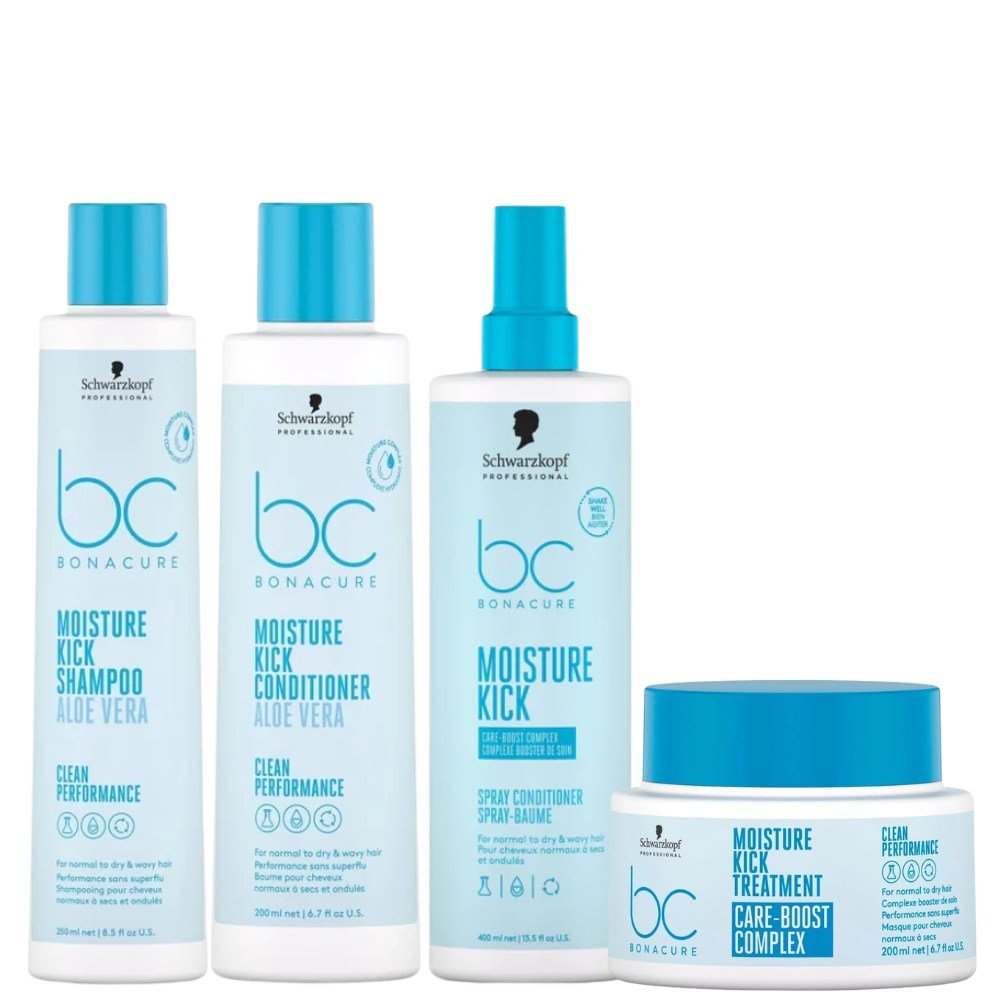 Schwarzkopf Moisture Kick Care XXL Set 250+200+200+200ml kopen bij Hairwebshop